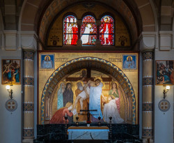 Seitenaltar "Johannes vom Kreuz" (Jugendstil- Plecnik/Verkade, gestiftet von Fabrikant Zacherl)
